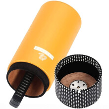 Watertight Portable Cigar Box Faux Leather Cigar Tube Cedar Lined Humidor Humidifier Hygrometer Case 68 Cigars