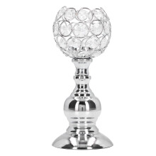 Elegante Kristallkerzenhalter, hochwertiges Material, hohl geschnitztes Design für Tischdekorationen