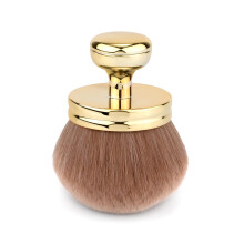 Large Oval Self Tanning Brush for Body and Face, Full Coverage Makeup Applicator with ExtraLarge Head, Streak Blending for Legs and Arms (Gold)
