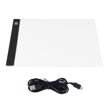 Panel de luz para trazar con brillo ajustable Caja de luz LED Tamaño A5 Alimentado por USB Iluminación uniforme Diseño delgado y portátil