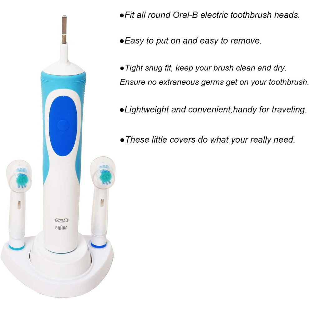 Protective Cover Caps, Electric Toothbrush Hygiene Solution - Superb Shield for Oral B Models, Ensuring Dust & Germ Free, Healthy Brushing Experience