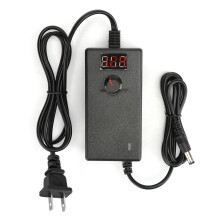 Fonte de alimentação universal ajustável e ecológica, conversor AC/DC com visor LCD, anti-interferência e carregamento rápido para dispositivos