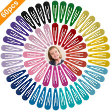 Barrettes à pression antidérapantes pour bébés, enfants ou petites filles, pinces à cheveux en métal solide peintes avec une peinture épaisse,