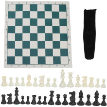 Jeu d'échecs avec emballage personnalisé, pièces en plastique de haute qualité et échiquier en caoutchouc de haute qualité. Jeu éducatif