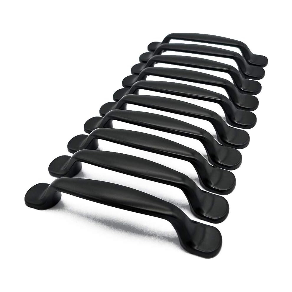 Cabinet Handle Pulls, Solid Aluminum Alloy Easy Installation Smooth Surface Comfortable Grip Distance For Wardrobe Drawers (20 Pcs, Contemporary Matte 9554910062562
