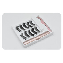 Kit de gene magnetice pentru strălucire instantanee, tuș de ochi magnetic lichid cu formulă nouă asigură o fixare sigură, durabil și puternic