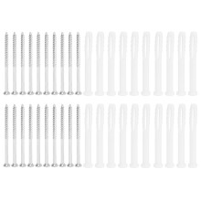 Ancore de expansiune din plastic Kit de ancore de perete Șuruburi de expansiune din plastic Conector Țeavă de expansiune pentru beton Pietre dense