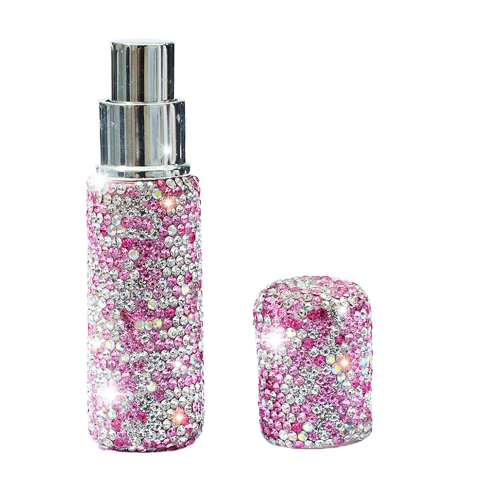 Pink Refillable Perfume Bottle 10Ml Travel Perfume Atomizer For Women Leakproof Glass Spray