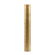 Copper Cigar Travel Tube For One Cigar Portable Humidor Moisturizing Case Bronze Pattern Outdoor Cigar Accessory