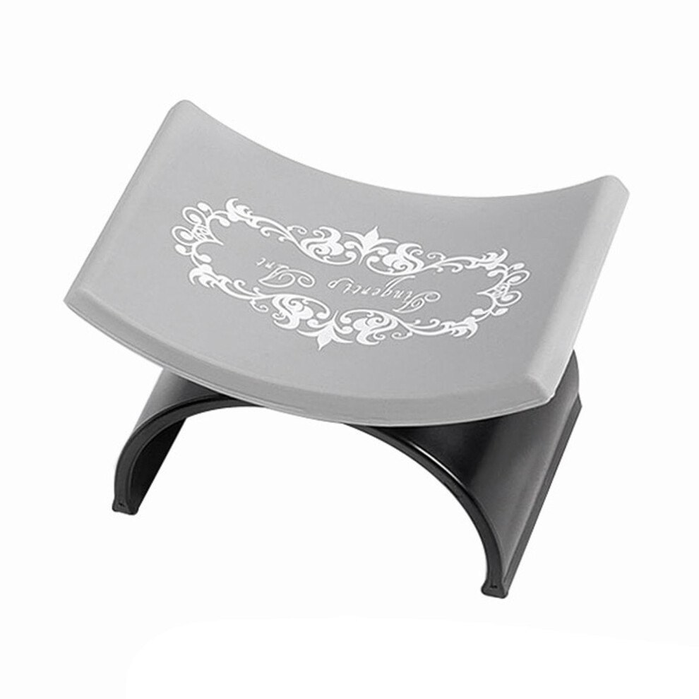 Black Nail Arm Rest Silicone Ushaped Manicure Hand Pillow With Steady Support And Dust Protection