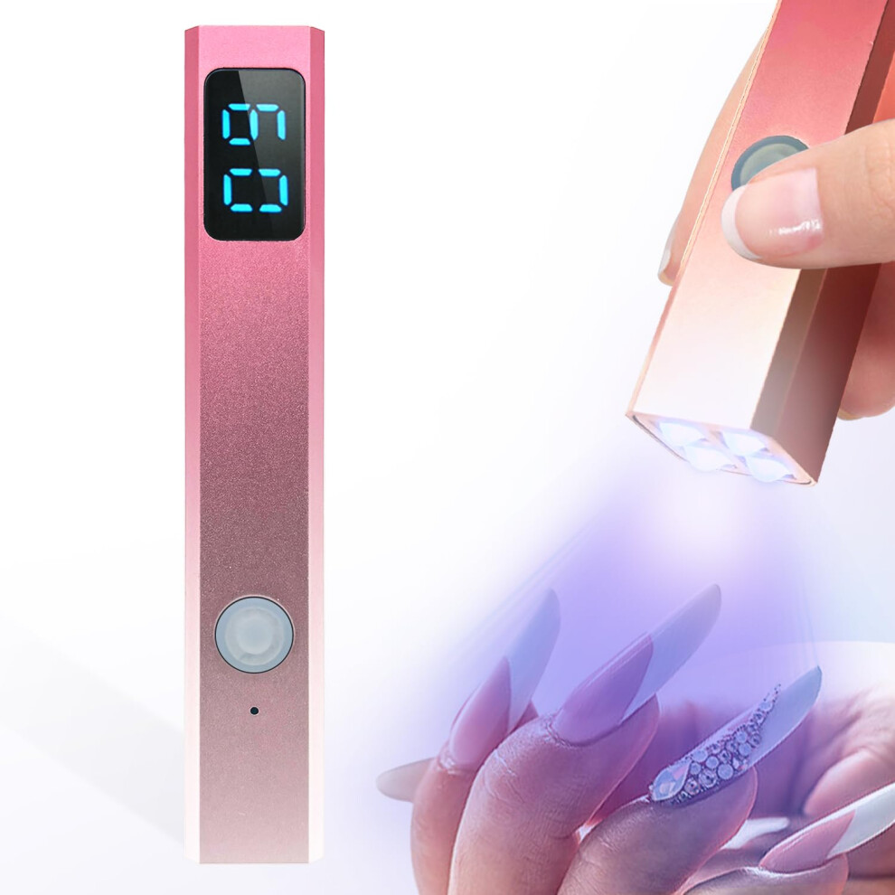 UV LED Nail Lamp Rechargeable Cordless Nail Dryer with LCD Timer for Fast Gel Nail Curing