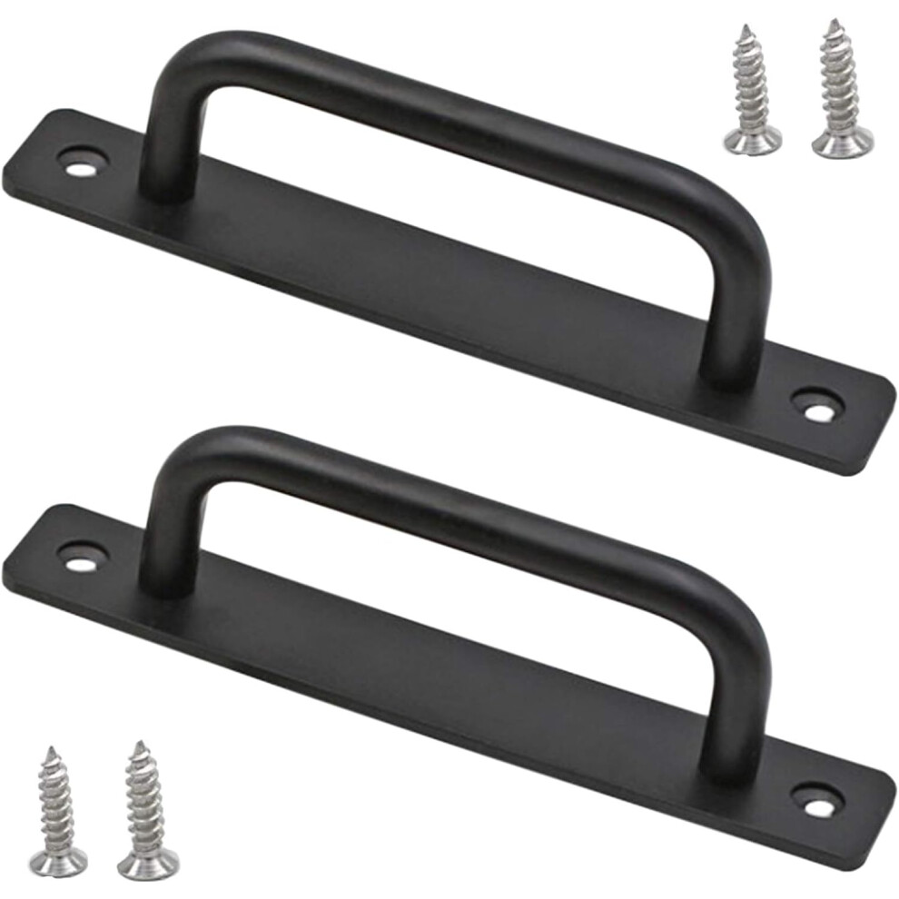 Long-Lasting Material Barn Door Handles, Enhances Rustic Decor, Aluminum Alloy Punch-Free Sliding Door Handle Set, Easy To Install Ensures Quick Setup 9554910062203
