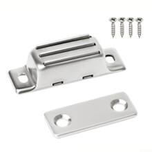 Magnetic Door Stopper for Sliding Cabinets Heavy Duty Stainless Steel Magnetic Catch CT50D