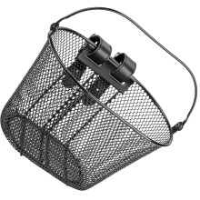 Children Bicycle Basket Waterproof Metal Front Handlebar Basket for Tricycles Black Cycling Accessories 30x20x20cm