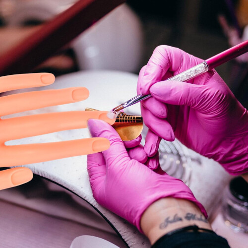 Nail Practice Hand with Realistic Flexible Joints and Smooth Surface for Beginners and Salon Use 2