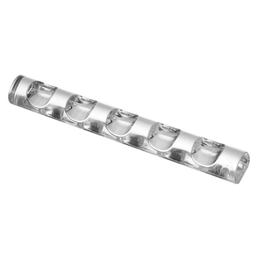 Clear Acrylic Nail Art Brush Holder Stand for 5 Brushes, SpaceSaving Organizer for Gel Nails