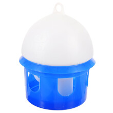 Water Feeder Automatic Drinking Tool 4L Capacity Blue Plastic Outdoor Bird Waterer