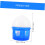 Water Feeder Automatic Drinking Tool 4L Capacity Blue Plastic Outdoor Bird Waterer 4