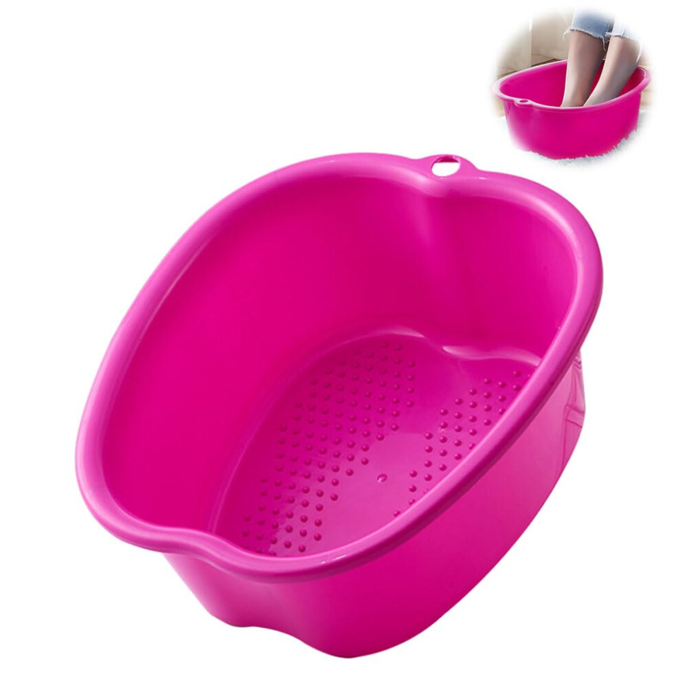 Purple Foot Spa With Heat Therapy And Massage Nodes, Deep Basin Foot Soaking Tub For Home Use,