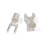 10PCS UT108 Red Copper U Lug Wire Connector Electrical Crimp Terminal for Secure Connection 1