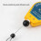 Spring Balancer Retractable Tool Holder 1.4m Long, 0.62.0kg Capacity, Wire Rope, Hook, Yellow 3
