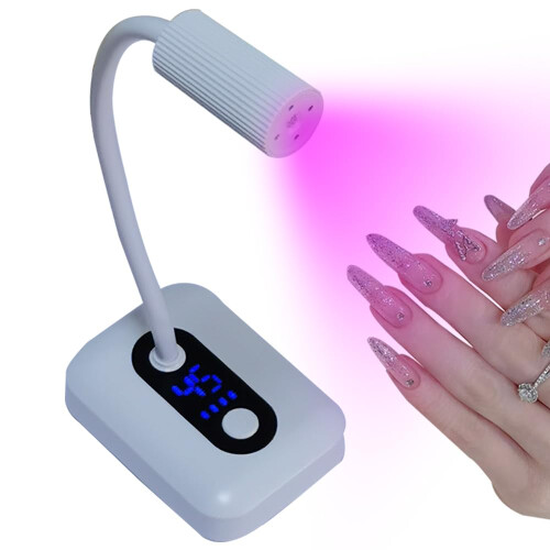 UV LED Nail Lamp with Auto Sensor, 3 Timer Settings, LCD Display for Gel Nail Drying