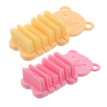 2pcs Soft Nail Brush Set for Kids Gentle Hand and Fingernail Cleaning with Easy Grip for Bath Time