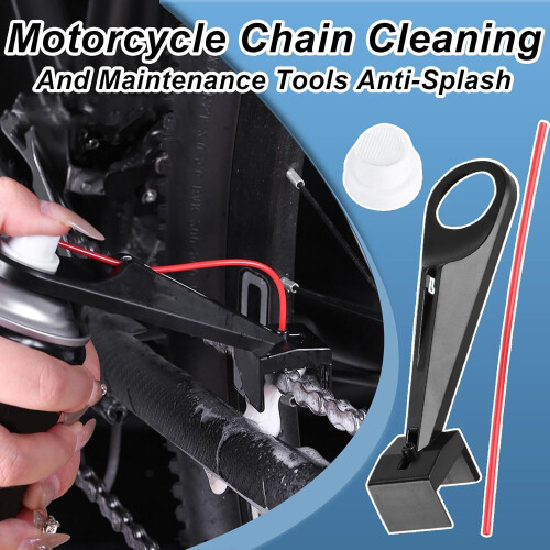 Motorcycle Chain Lube Applicator with Precision NoRemoval Cleaning and Oiling Tool Kit 2