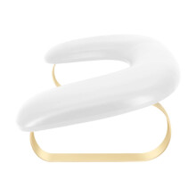 Nail Hand Rest U Shape Ergonomic Leather Arm Pillow with Detachable Stand for Acrylic Nails