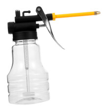 Oil Dispenser Pump with Long Mouth Spout, No Leakage Manual Oil Can for Car Maintenance