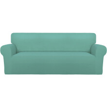 Strapazierfähiges, waschbares Sofabezug-Set, elastische, einfarbige, rutschfeste Sofabezüge für Zweisitzer-Sofas, knitterfrei, kompletter Schutz