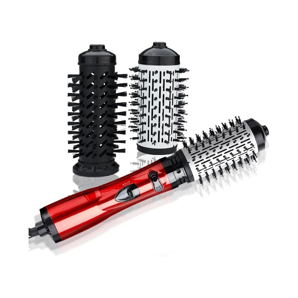 3 in 1 Rotating Hot Air Brush Hair Dryer for Curling Straightening and Volumizing