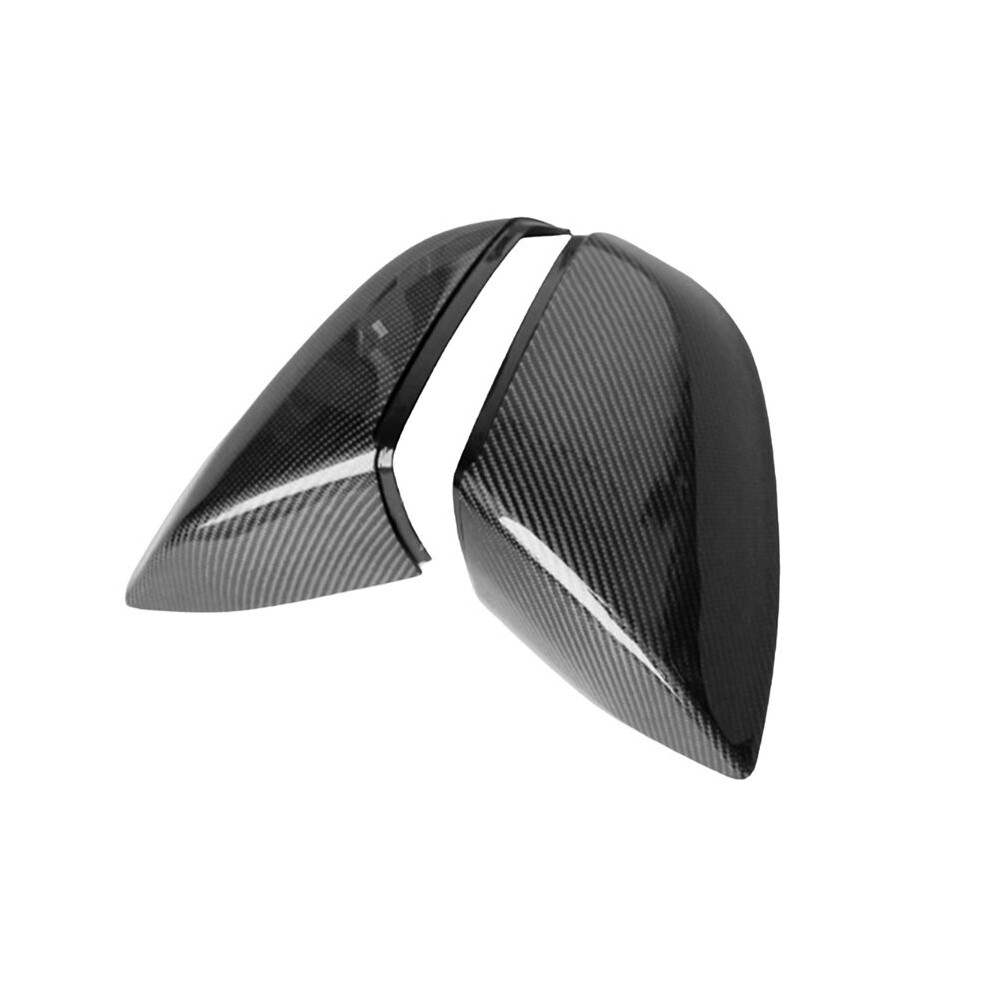Car Snap-On Rearview Mirror Cover Carbon Fiber Side Wing Mirror Cover For Audi Q7 2016-2024 Q5 2018-2024 6131313504795