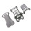 For   5 Pro Body Shell Middle Frame Top Cover Bottom Shell Replacement Repair Parts 3