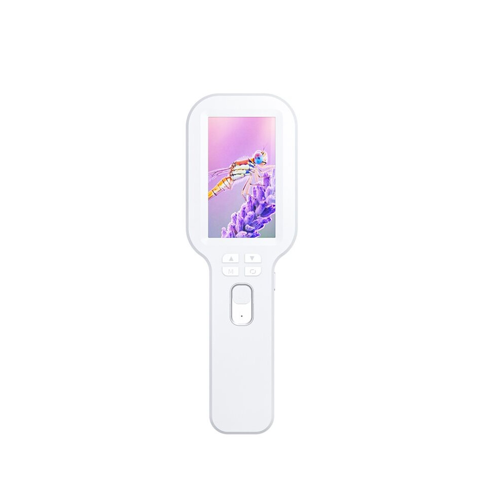 Exogio Handheld Digital Magnifier Microscope 500X Zoom 1200Mah Electronic Magnifying Glass With 3 Inch Ips Screen White
