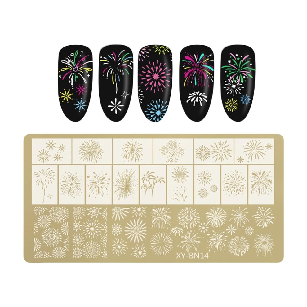 Stainless Steel Nail Stamping Plate Floral Butterfly Bowknot Design for Creative SalonQuality Nails
