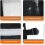 Rear Windshield Waterproof Soft Back Dust Panel for  RZR 1000 XP XP 4 1000 Stop Wind Rain and Debris 6