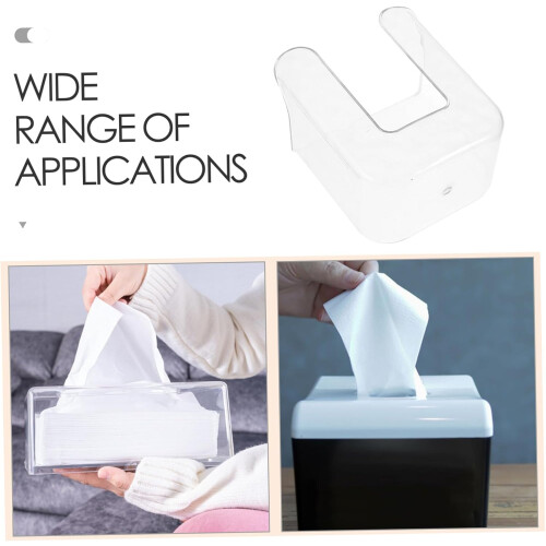 Wall Mounted Tissue Box Holder with SelfAdhesive Install, Luxury SpaceSaving Bathroom Dispenser 1