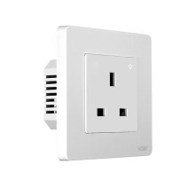 Tuya ZigBee Socket UK Wall Embedded Outlet Monitor Indicator App Remote Control Voice Cotrol UK Plug