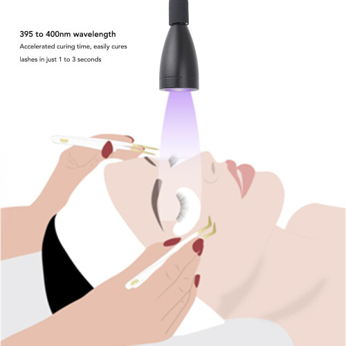 Eyelash Extension Lamp with Adjustable Angle, Foot Pedal, Table Clamp, 13s Quick Curing LED 1