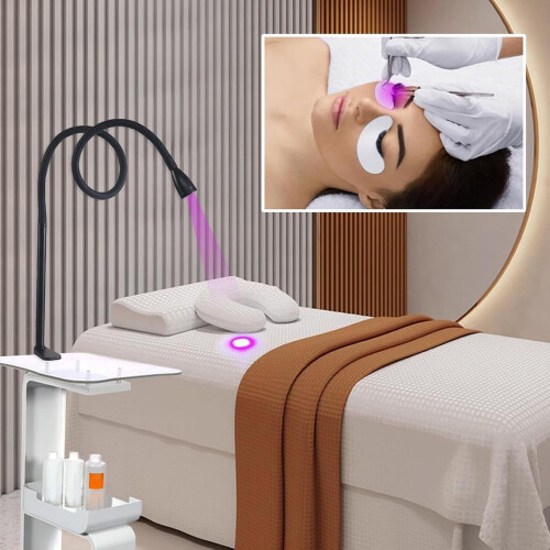 Eyelash Extension Lamp with Adjustable Angle, Foot Pedal, Table Clamp, 13s Quick Curing LED 2