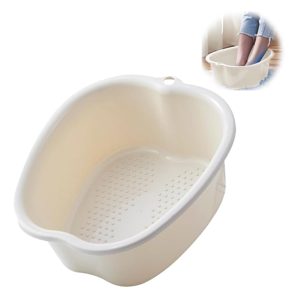 White Extra Large Foot Soak Tub With Arch Support Massage For Home Spa And Pedicure, 1Pc