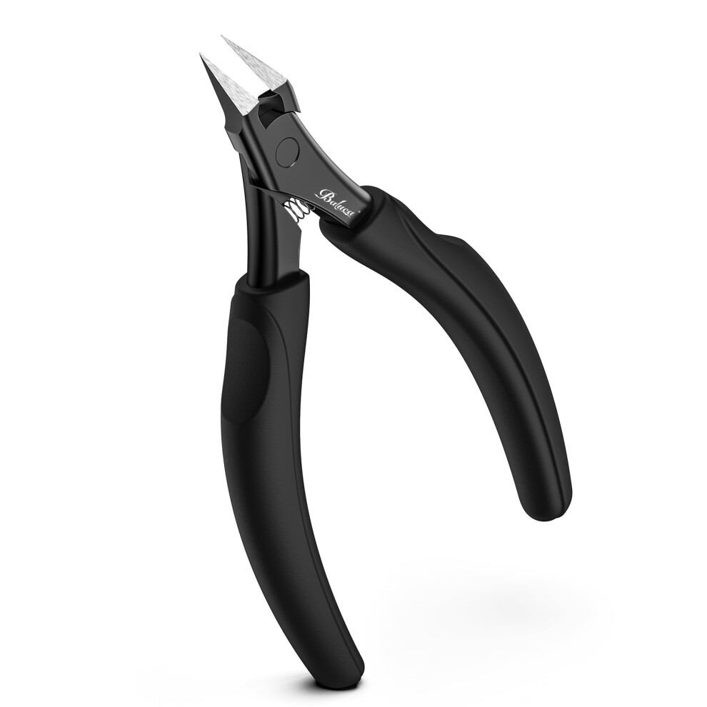 Toenail Clippers for Thick Nails and Ingrown Nails, Heavy Duty Straight Blade with Long Handle