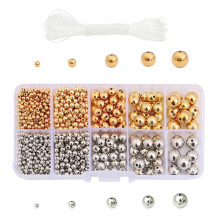 DIY Gold Silver Round Spacer Beads Letter Beads Resin-Style 4