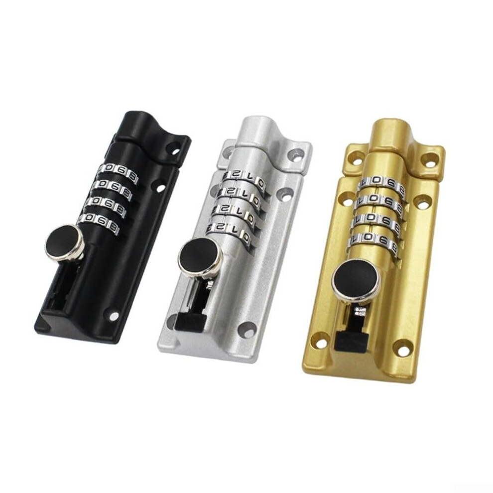 Zinc Alloy Mechanical Digital Combination Lock With Anti-Theft Bolt For Wooden Doors And Storage Cabinets, Silver Finish 9119770726551