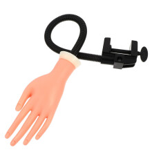 Manicure Practice Hand with Realistic Simulation, Flexible Fingers, Reusable Nail Art Training Model for Beginners and Salon Use