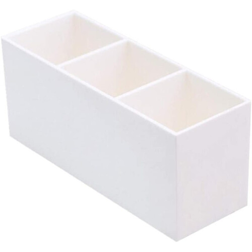 Sleek Design Makeup Brush Organizer, Space Saving Acrylic Brush Holder For Multi-Purpose Use, Robust With Plastic Cosmetics Storage