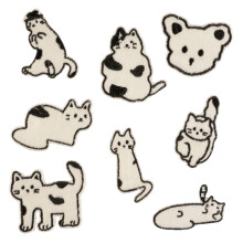 8 Pcs Lovely Cats Iron on Patches Sew on Patches Animal