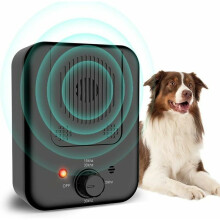Dispositivo de control de ladridos apto para mascotas, disuasivo ultrasónico automático para ladridos de perros con batería recargable, diseño