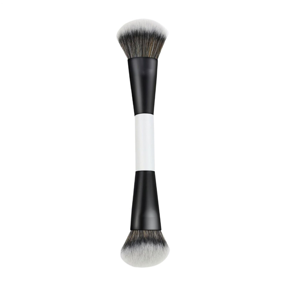 DualEnded Foundation Brush with Soft Synthetic Bristles for  Coverage and Travel Use